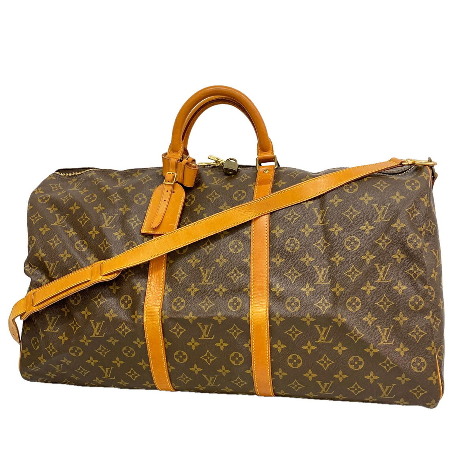 ルイ・ヴィトン(Louis Vuitton) ルイ・ヴィトン バッグ・ボストンバッグ モノグラム キーポルバンドリエール60 M41412 ブラウンメンズ レディース