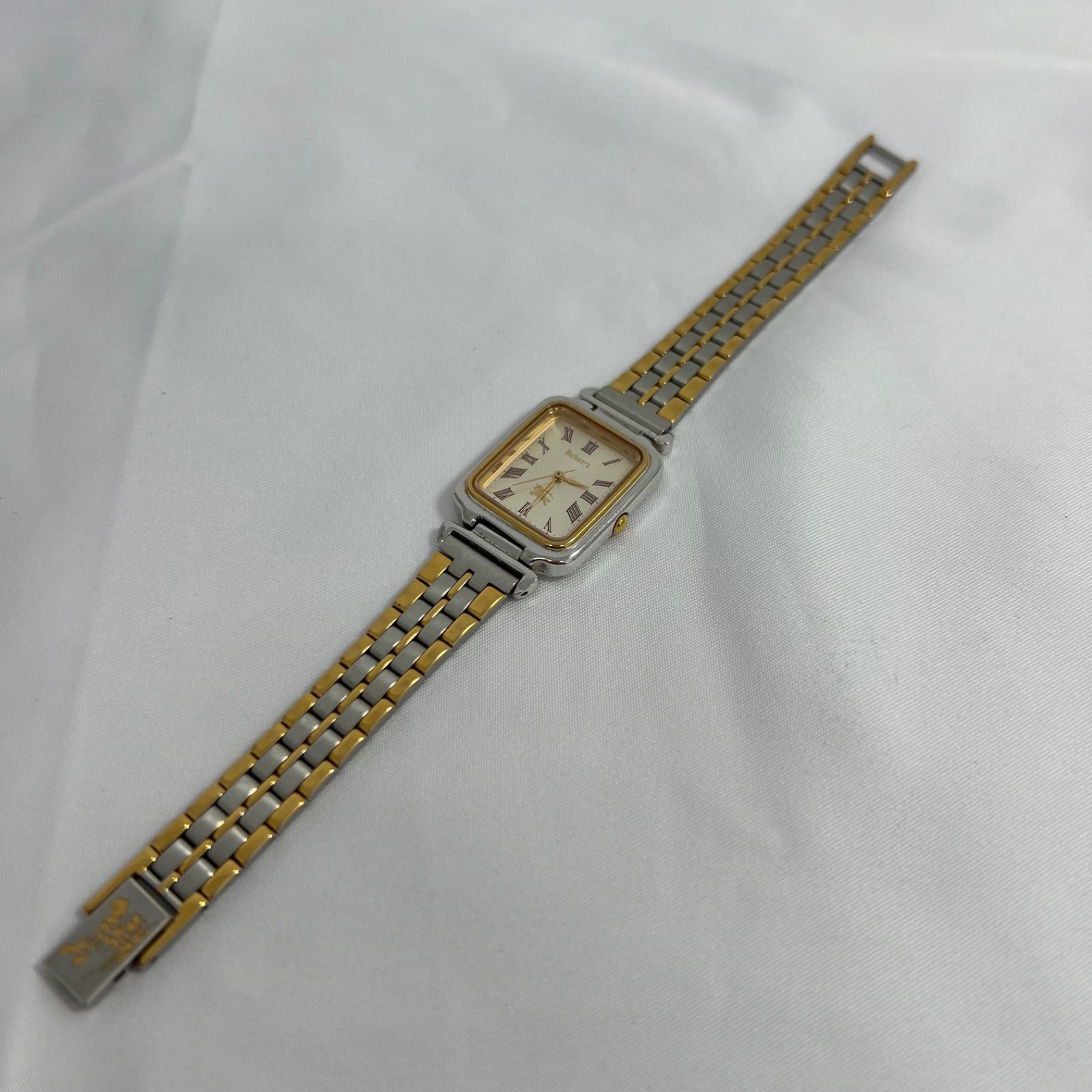 Burberrys Burberry Ladies Watch Square Combi Color Quartz ※ Operation has not been confirmed due to a dead battery.