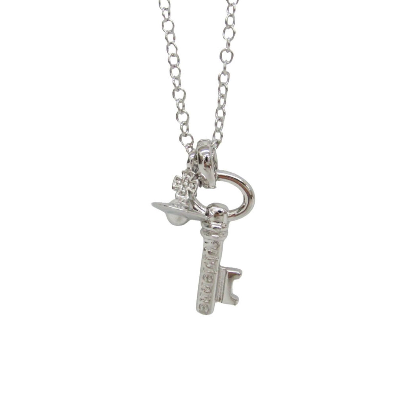 ヴィヴィアン・ウエストウッド(Vivienne Westwood) メタル メンズ,レディース ファッション ペンダントネックレス (シルバー) オーブ キー チャームネックレス