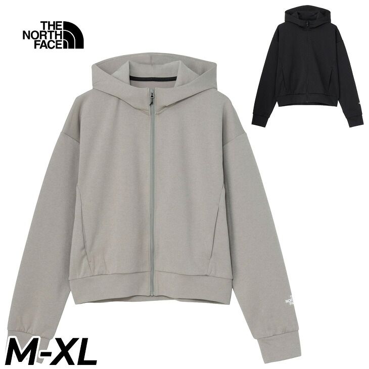 ザ・ノース・フェイス クロップド丈 パーカー レディース THE NORTH FACE モーションクロップドフーディ フルジップ スウェットパーカー 長袖 吸汗速乾 ストレッチ UVカット UPF50+ 抗菌防臭 トレーニング /NTW62697