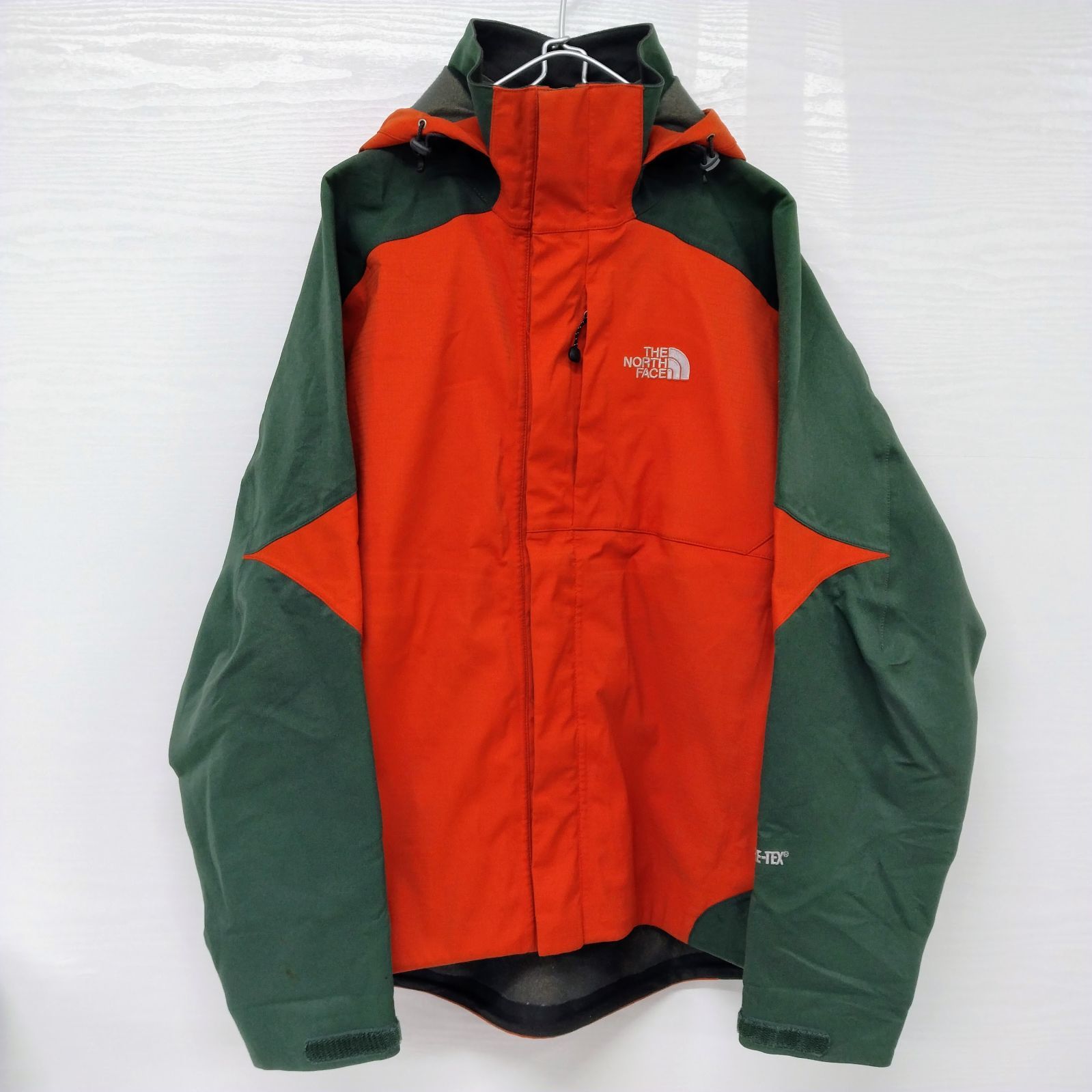 【ヴィンテージ/2020年モデル】 ザノースフェイス ゴールドウィンコリア THE NORTH FACE GOLDWIN KOREA HALO JACKET GRE-TEX マウンテンパーカー ツートン（エバーグリン / オレンジ)　M193