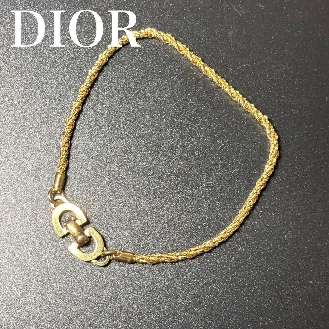美品◎クリスチャンディオール　ブレスレット　金/ゴールド　シンプル