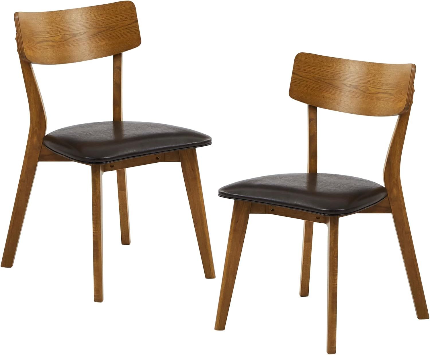 関家具(Sekikagu) 大川家具 ダイニングチェア ブラウン 座面高46(cm) 座面PVC ピンゴ 2脚入り 331562