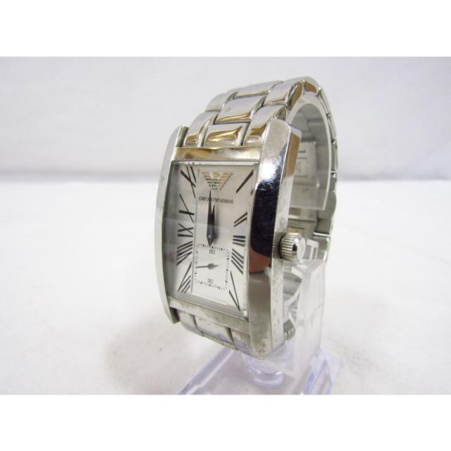 EMPORIO ARMANI Emporio Armani AR0145 Quartz Watch Stainless Steel 5 ATM Water Resistant Silver Color Used 141444