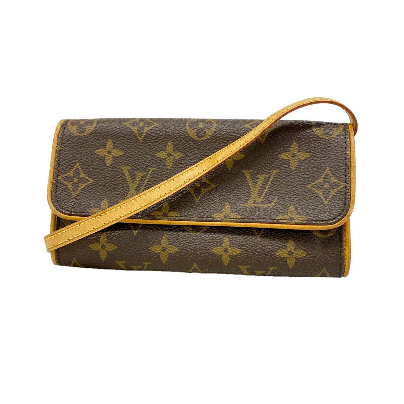 ルイ・ヴィトン(Louis Vuitton) ルイ・ヴィトン ショルダーバッグ モノグラム ポシェットツインPM M51854 ブラウンレディース
