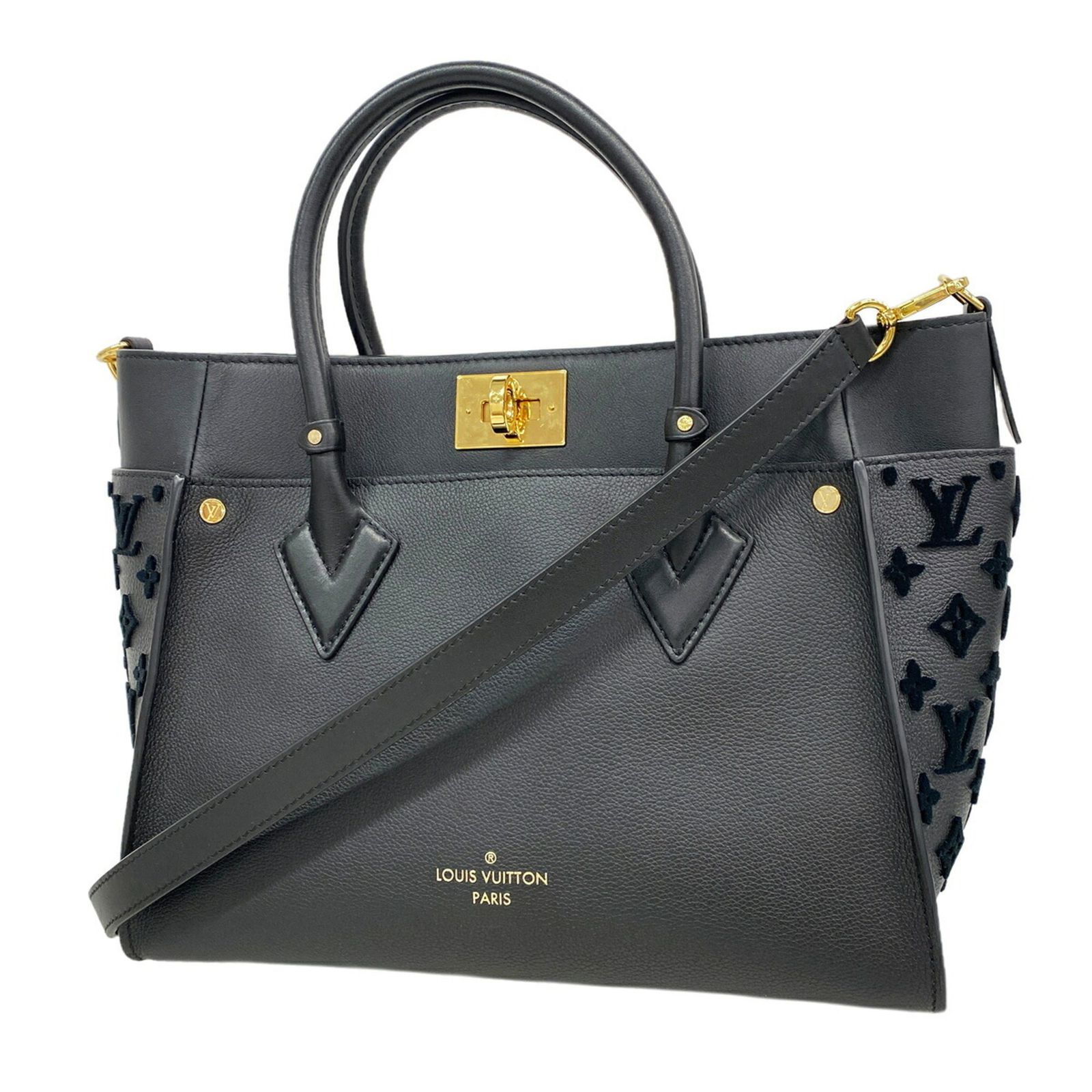ルイ・ヴィトン(Louis Vuitton) ルイ・ヴィトン ハンドバッグ オンマイサイドMM M53826 ノワール 2wayバックレディース