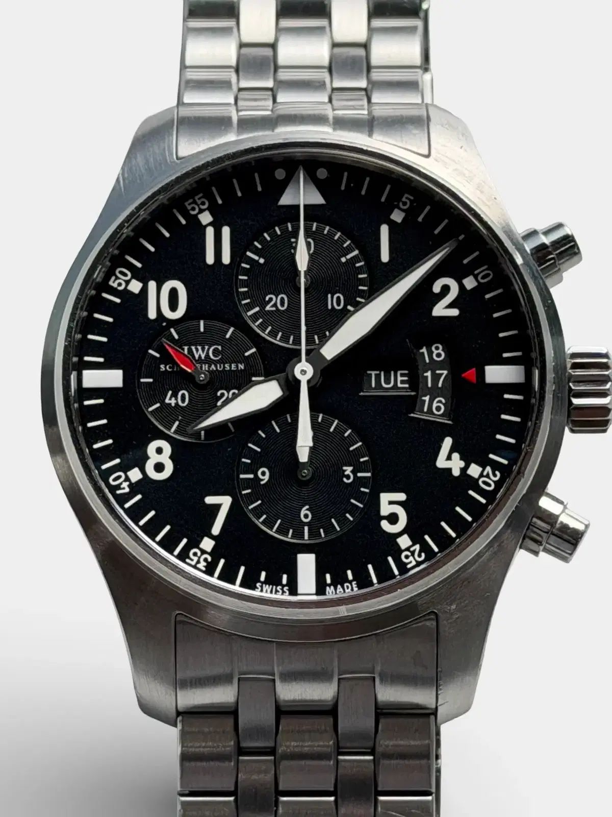 IWC パイロット ウォッチ クロノグラフ IW377704 時計 出品 321,566円