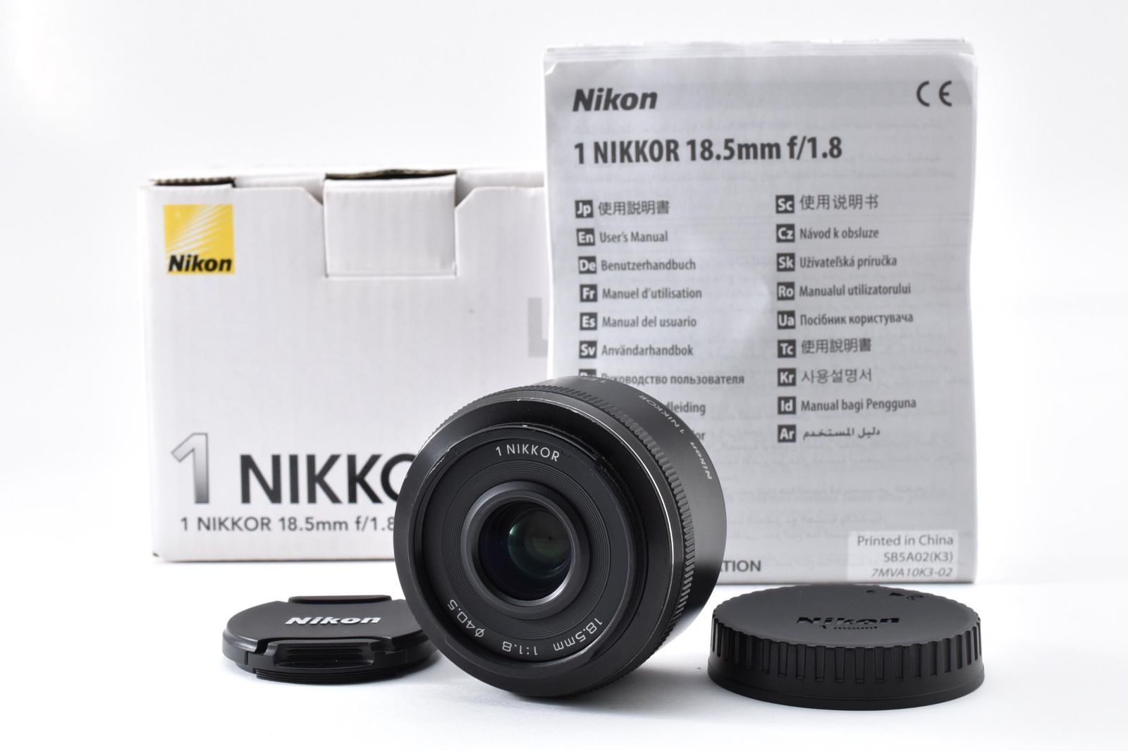 [良品] Nikon 1 NIKKOR 18.5mm F1.8 単焦点レンズ 元箱付 ニコン #3032772A