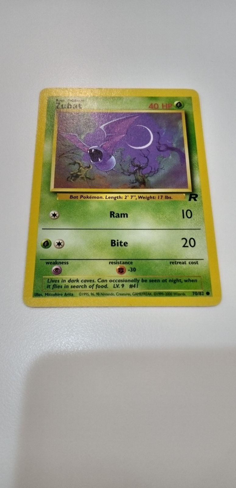 Pokemon Card English Version Zubat Oldback Bulk Disposal S-114