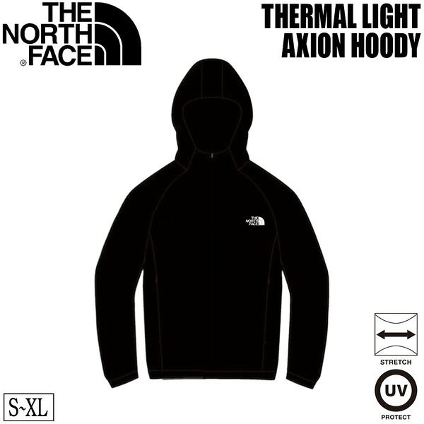 THE NORTH FACE THERMAL LIGHT AXION HOODY ザ・ノースフェイス サーマルライト アクシオンフーディ フリースジャケット フーディ ミッドレイヤー 保温 軽量 ストレッチ 登山 トレッキング アウトドア K S M L XL