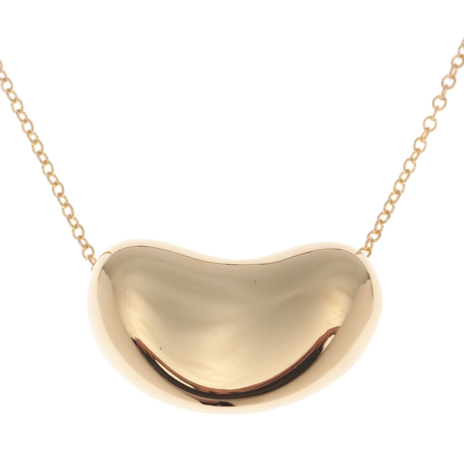 TIFFANY&Co. ティファニー ネックレス エルサ・ペレッティ　ビーンデザイン K18イエローゴールド 約7.6g 2147300429358【中古】207 114,345円