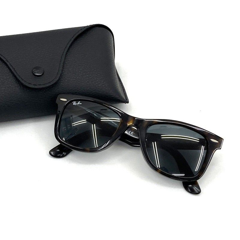 RayBan レイバン サングラス Wayfarer ウェイファーラー アイウェア RB 2140-F べっ甲柄 ブルーグレーレンズ 52□22 150 眼鏡 ★SS1818