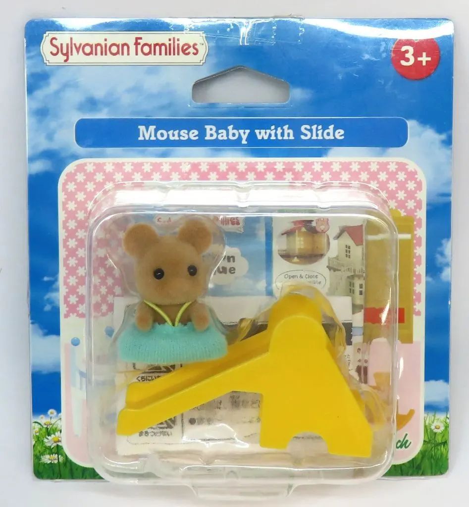 [Used] Toy Mouse Baby with Slide “Sylvanian Families”