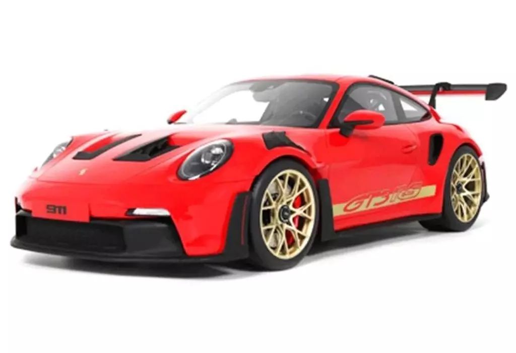 【中古】ミニカー 1/12 ポルシェ 911(992) GT3 RS(レッド) [GTS939]