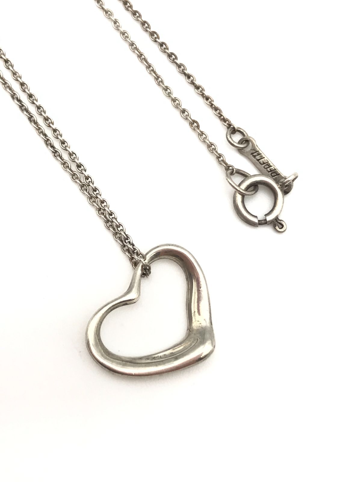 TIFFANY　ティファニー　ネックレス　エルサペレッティ　オープンハート　シルバー系　3110