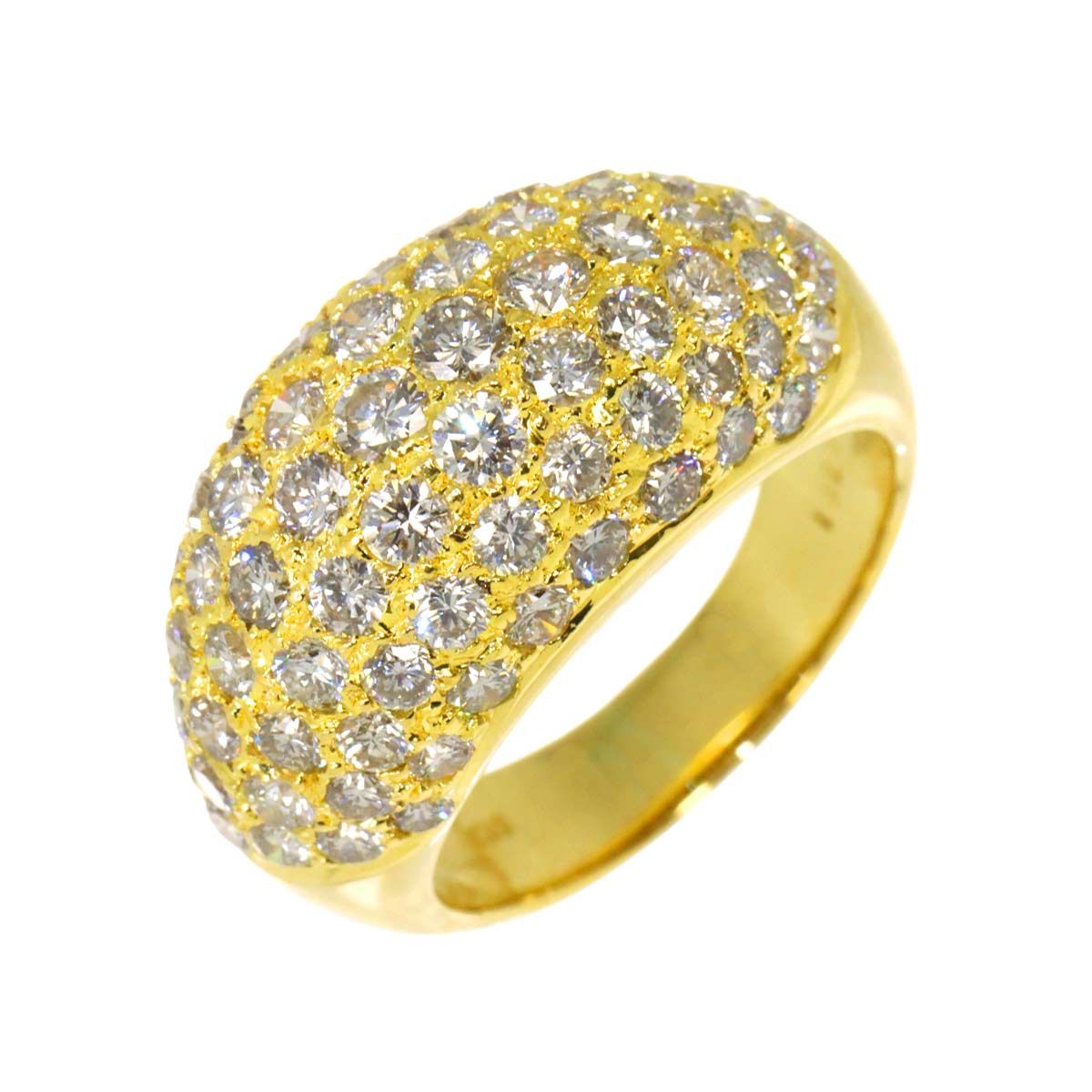 リング 12号 ダイヤ 3.01ct K18 YG イエローゴールド 750 指輪 Diamond Ring 90338188
