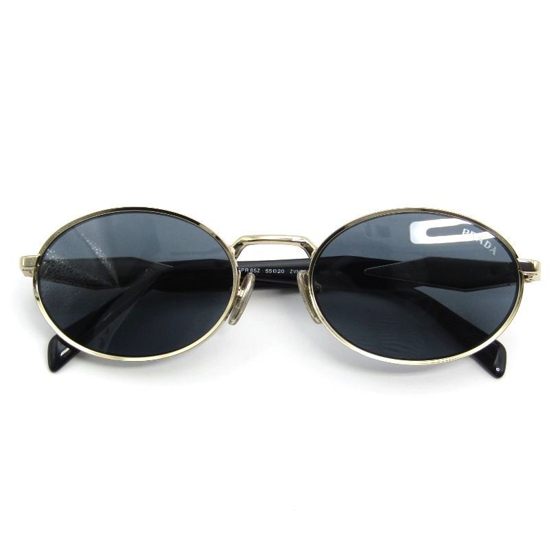 未使用 PRADA プラダ サングラス PR 65ZS イタリア製 オーバル コンビ サイドロゴ ZVN-09T PALE GOLD 54001405 23,800円