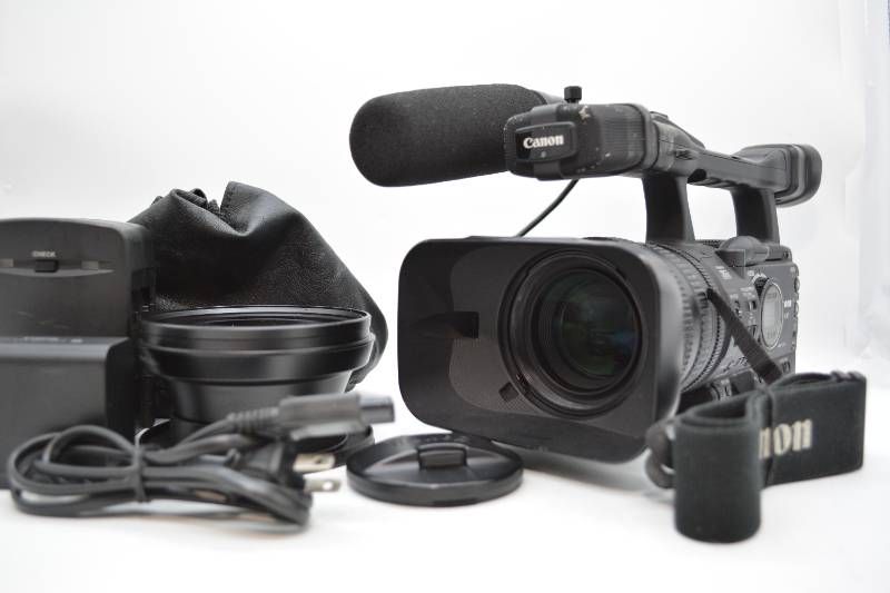 【動作品】キヤノン Canon XH A1 HDV 業務用ビデオカメラ 光学20倍 ワイコン付