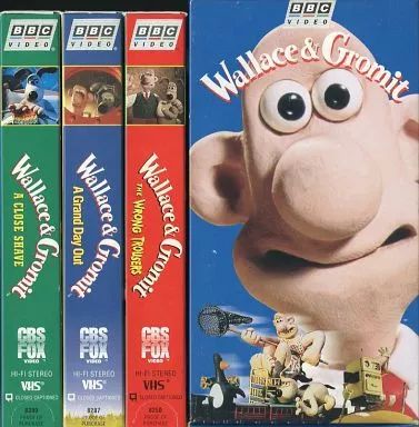 [중고] 애니메이션 VHS 월리스 앤 그로밋 [수입판] [3종 세트]