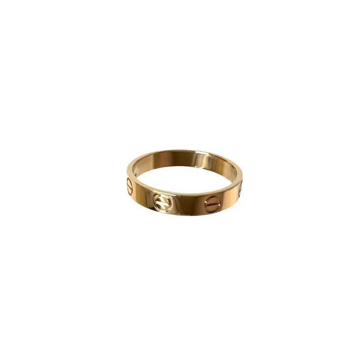 中古特価】 Cartier カルティエ ミニラブ リング 750 PG #54 3.2g