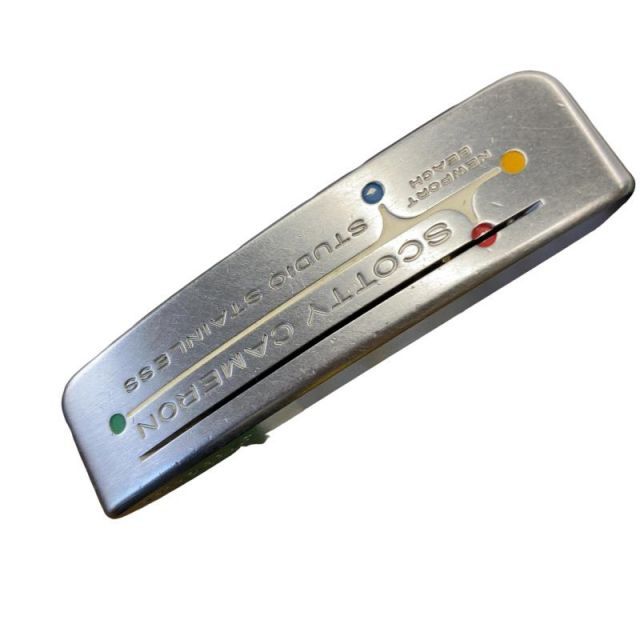 【中古】 タイトリスト SCOTTY CAMERON STUDIO STAINLESS NEWPORT BEACH 35インチ パター PT スチール (フレックスその他) メンズ 男性用 右利き 右用 Dランク ゴルフクラブ