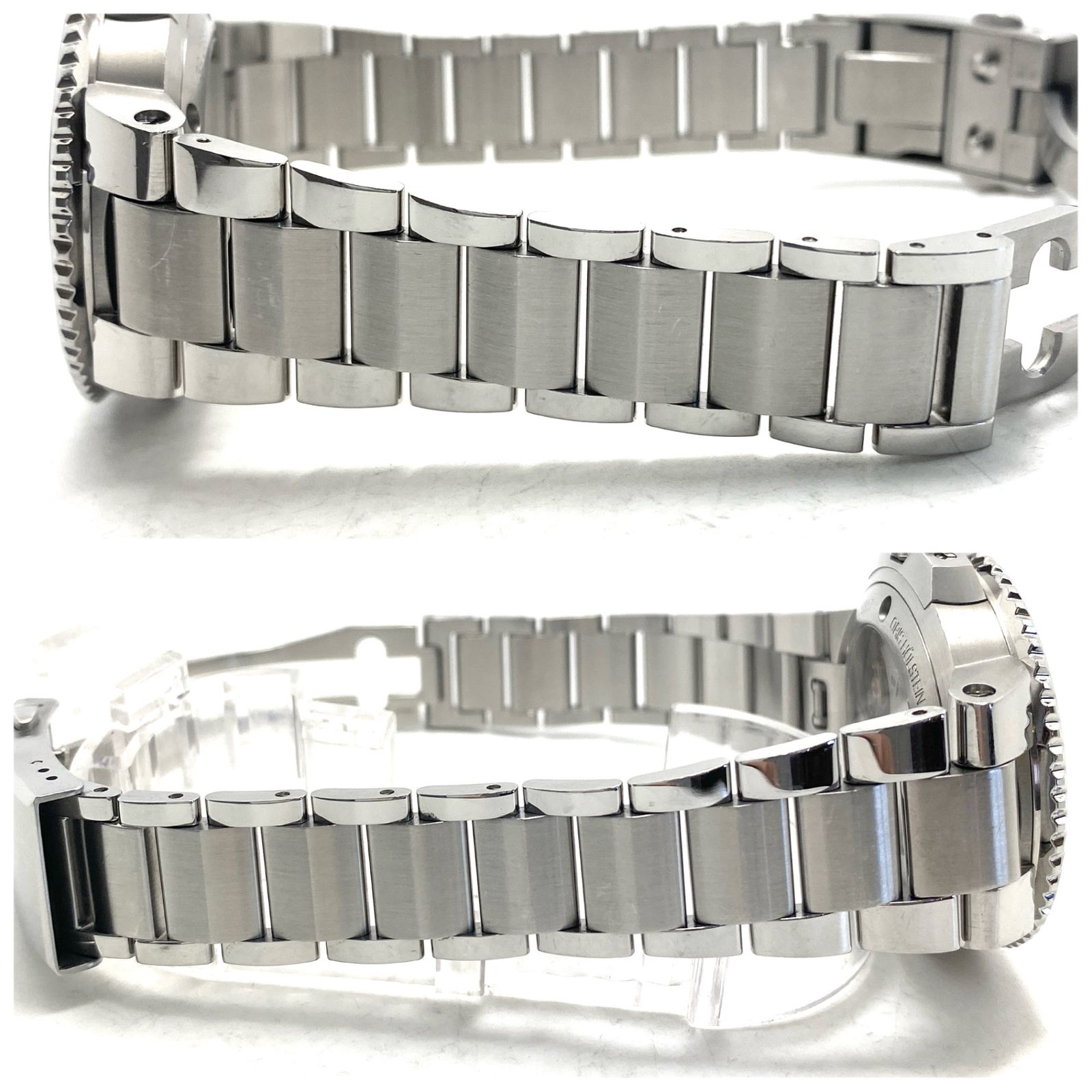 腕時計 メンズ オリス ORIS アクイス デイト キャリバー400 01 400 7769 4154 自動巻 黒/グレー 裏スケ デイト表示