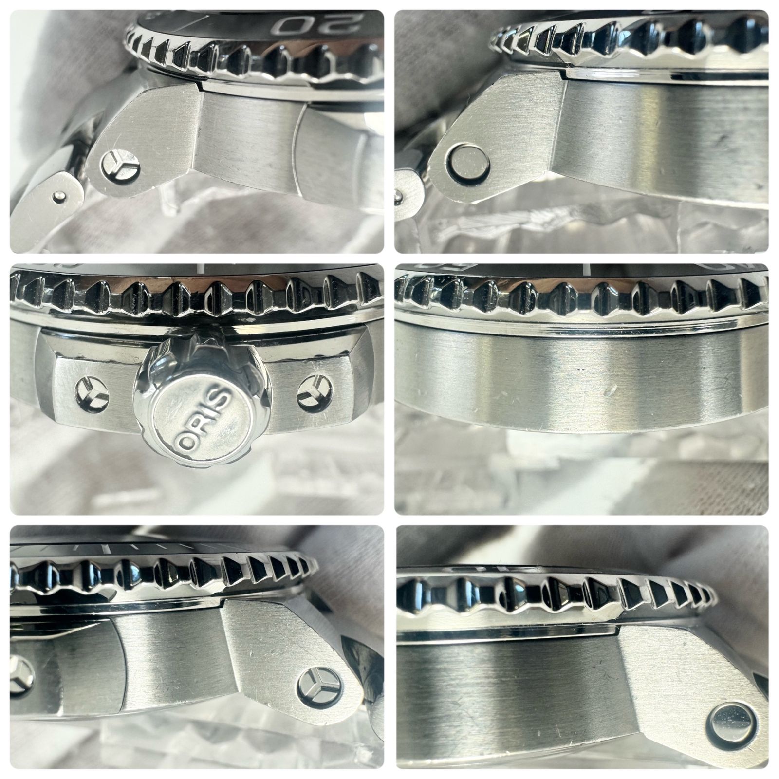 腕時計 メンズ オリス ORIS アクイス デイト キャリバー400 01 400 7769 4154 自動巻 黒/グレー 裏スケ デイト表示