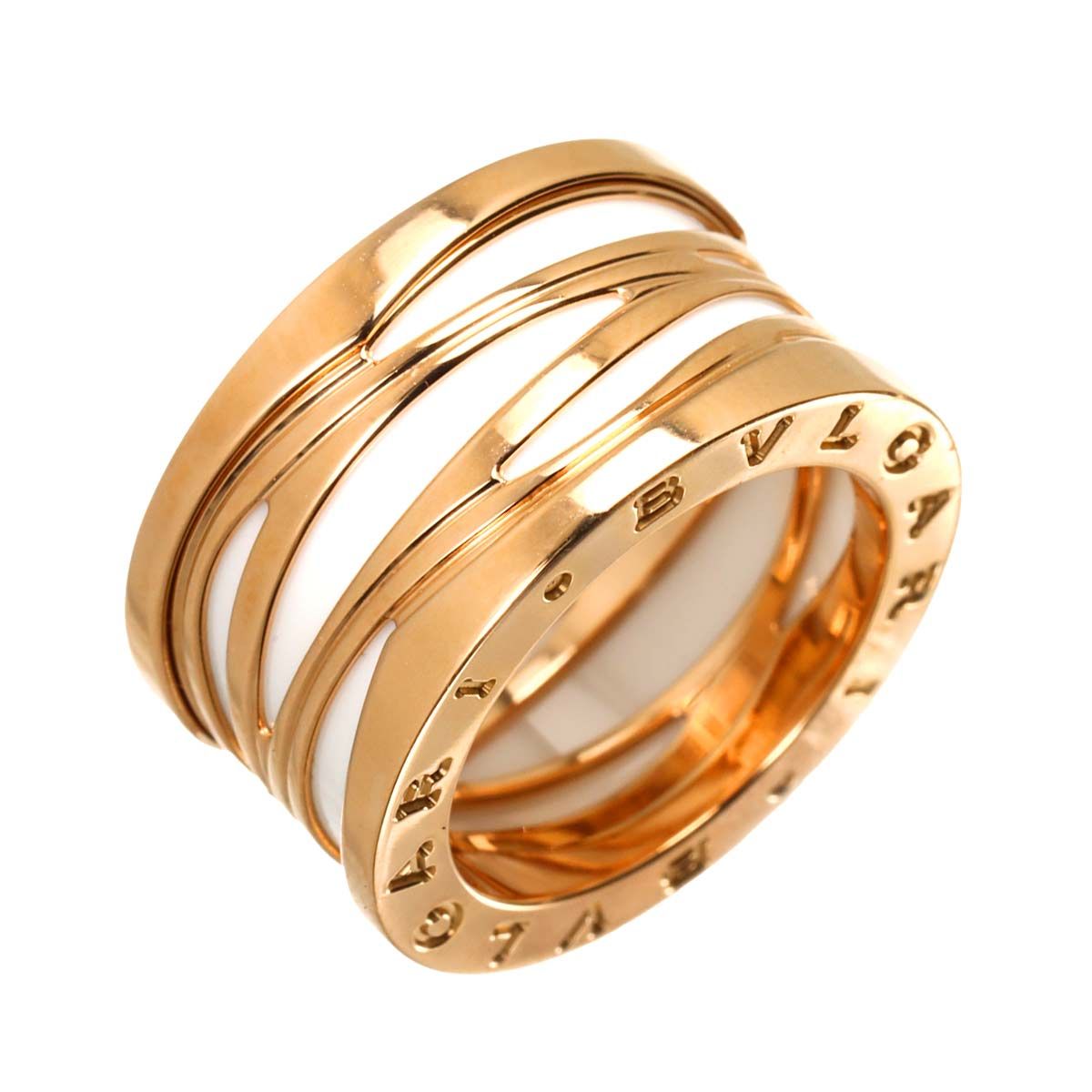 新品同様BVLGARI ブルガリB.zero1 リング ダイヤモンド53号 ブルガリ BVLGARI ビーゼロワン レジェンド #53 リング K18 PG
