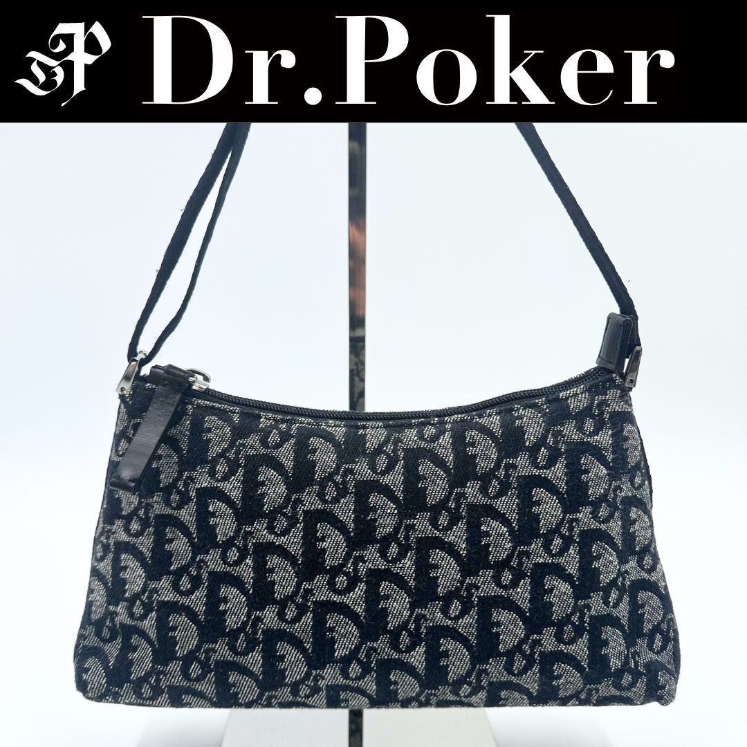 【美品】Dior トロッター アクセサリーポーチ ハンドバッグ