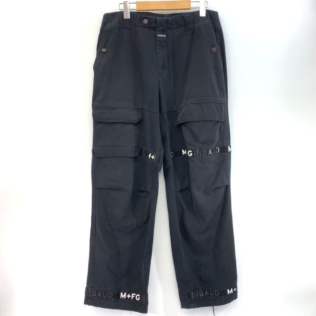 Marithe + Francois Girbaud マリテフランソワジルボー シャトルパンツ 極太 ワイドパンツ 34M L XL 黒 パンツ メンズ _201