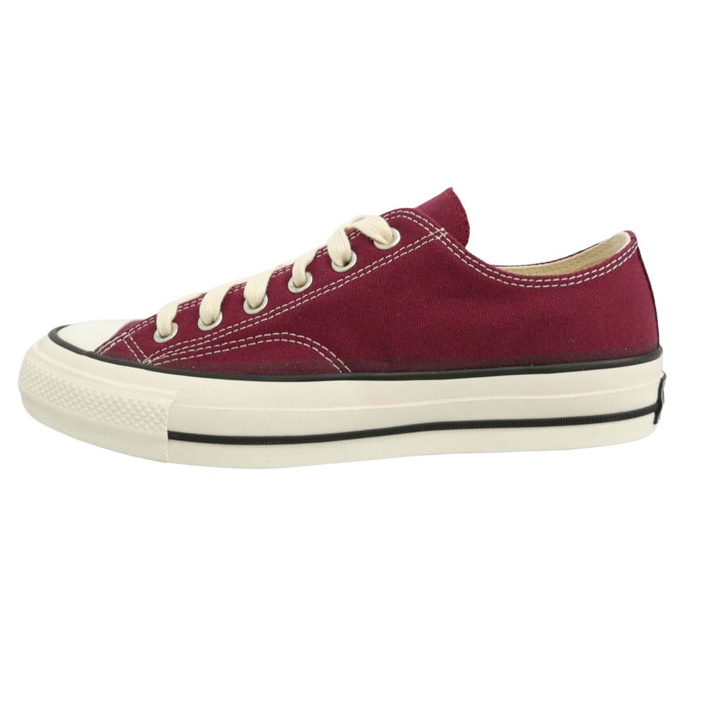 CONVERSE コンバース 1AD811 ADDICT アディクト CHUCK TAYLOR CANVAS OX チャックテイラー キャンバス オックス ローカット スニーカー エンジ系 ホワイト系 26.5cm【美品】【中古】
