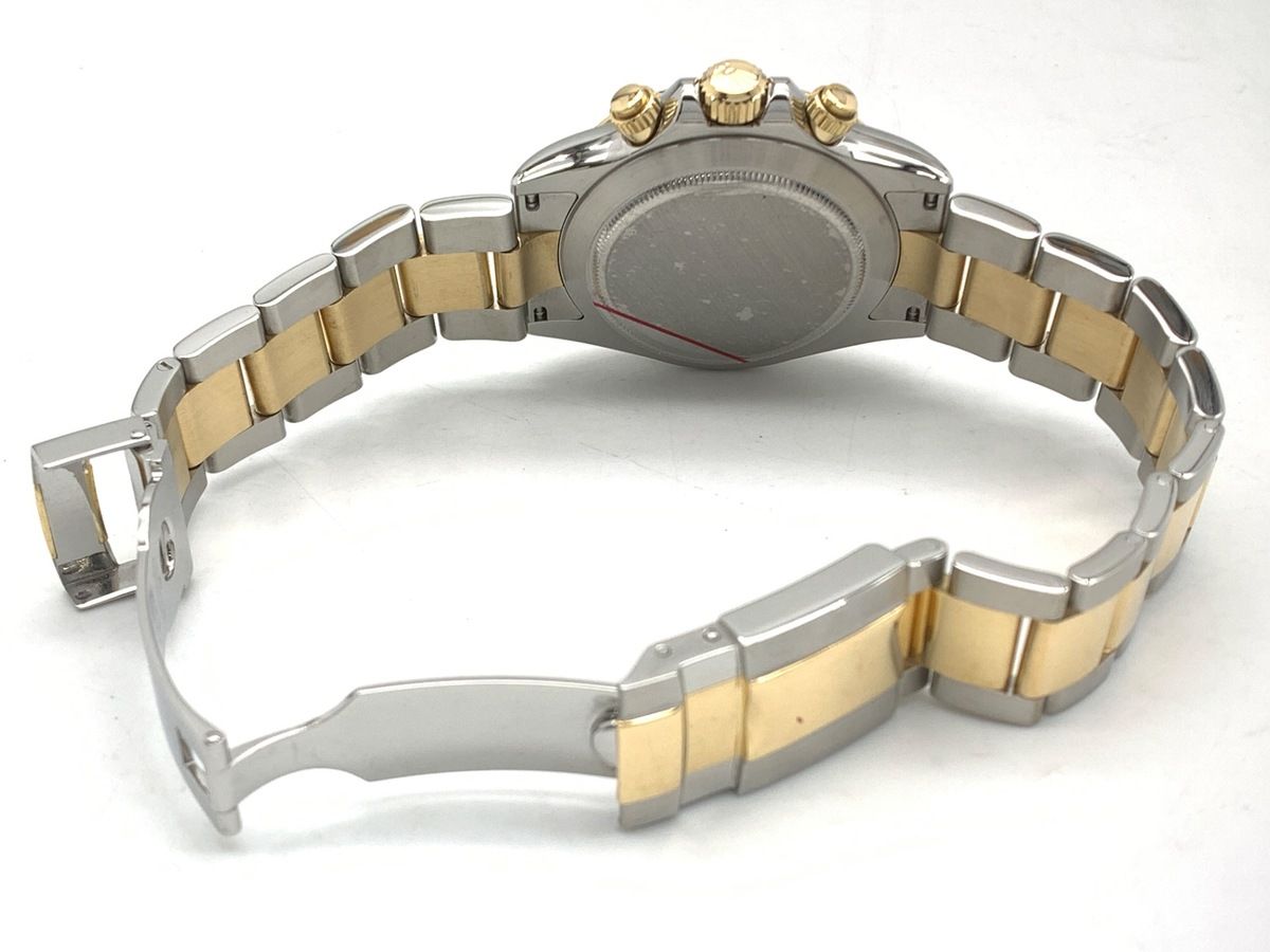 【中古】 【並品】 ロレックス(ROLEX) デイトナ ブラック 116523G ステンレス/イエローゴールド 8Pダイヤ