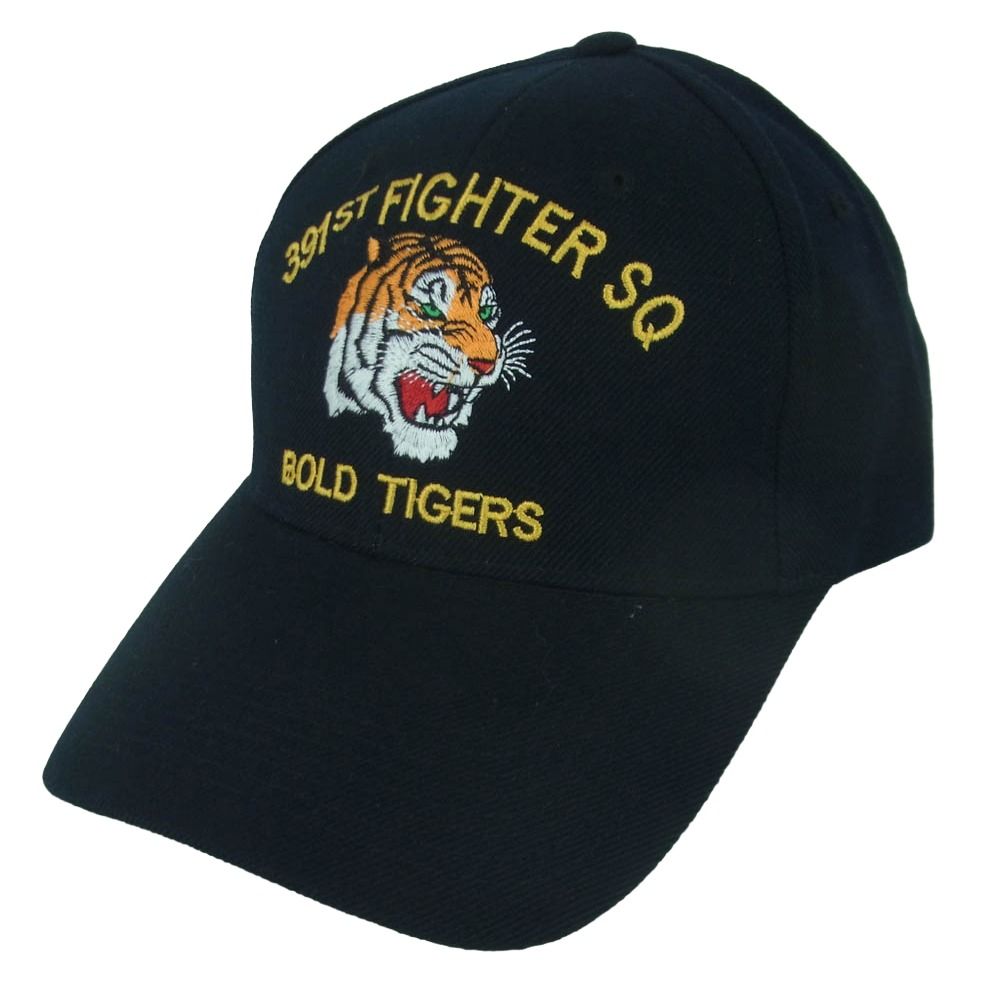 ミリタリー MILITARY 391st Fighter Squadron CAP アメリカ空軍 第366戦闘航空団 第391戦闘飛行隊 キャップ 帽子 ブラック系 ONE SIZE【美品】【中古】 6,882円