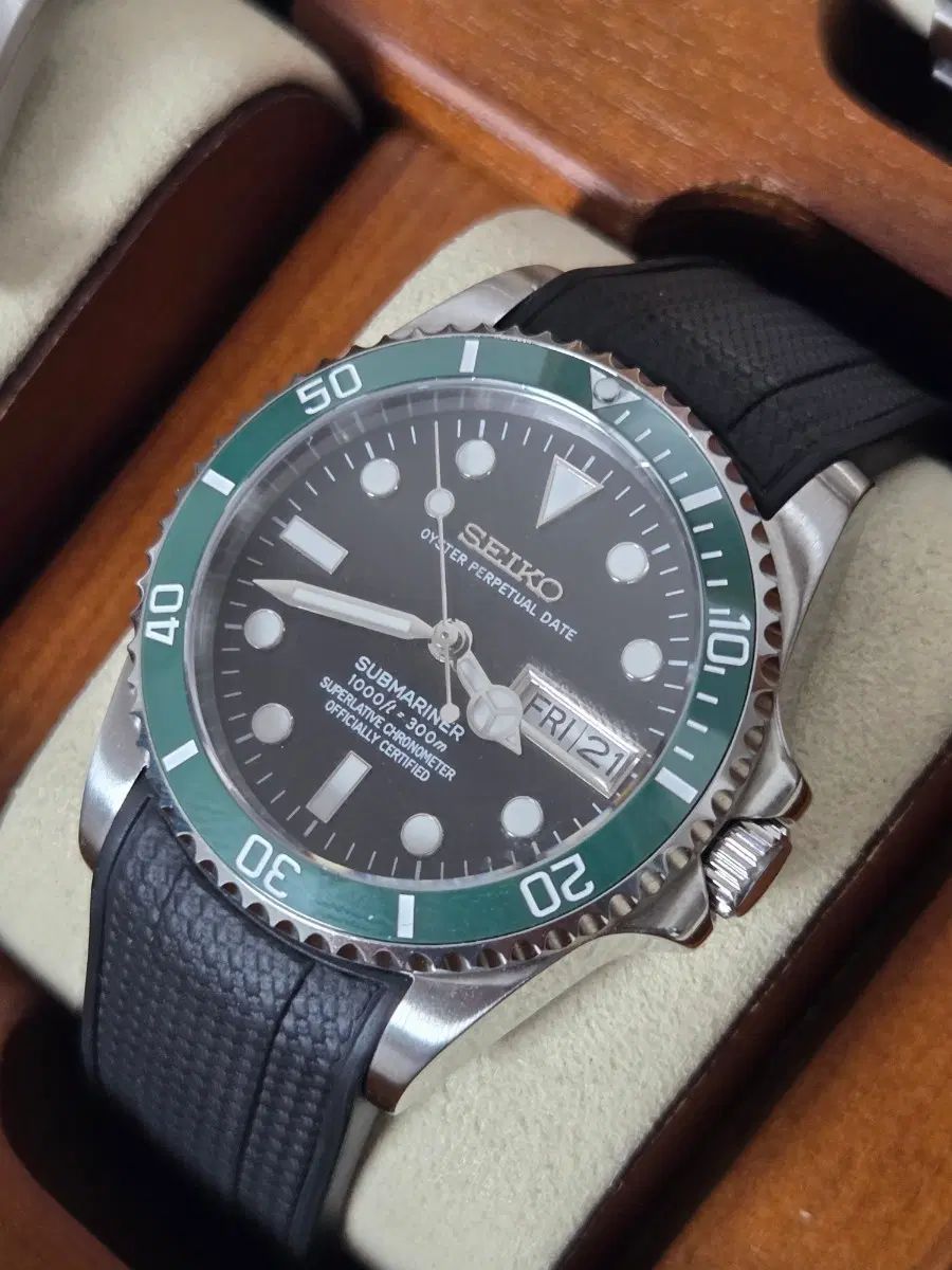 36mm スターバックス デイデイト セイコー ウール Glitch Mode (MOD)