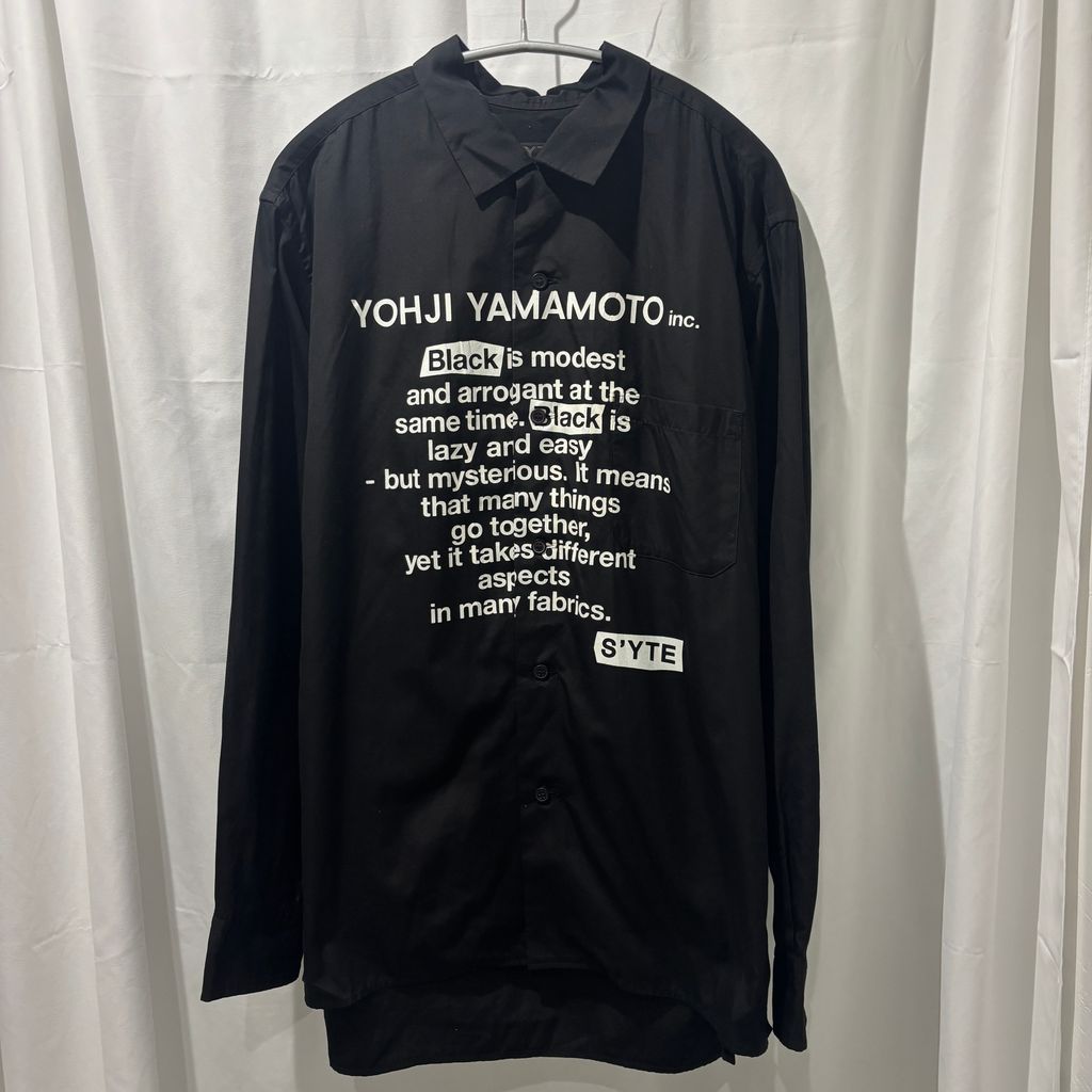 S'YTE サイト Message Print Shirt シャツ UT-B64-036 ブラック size:3【中目黒B08】 13,800円