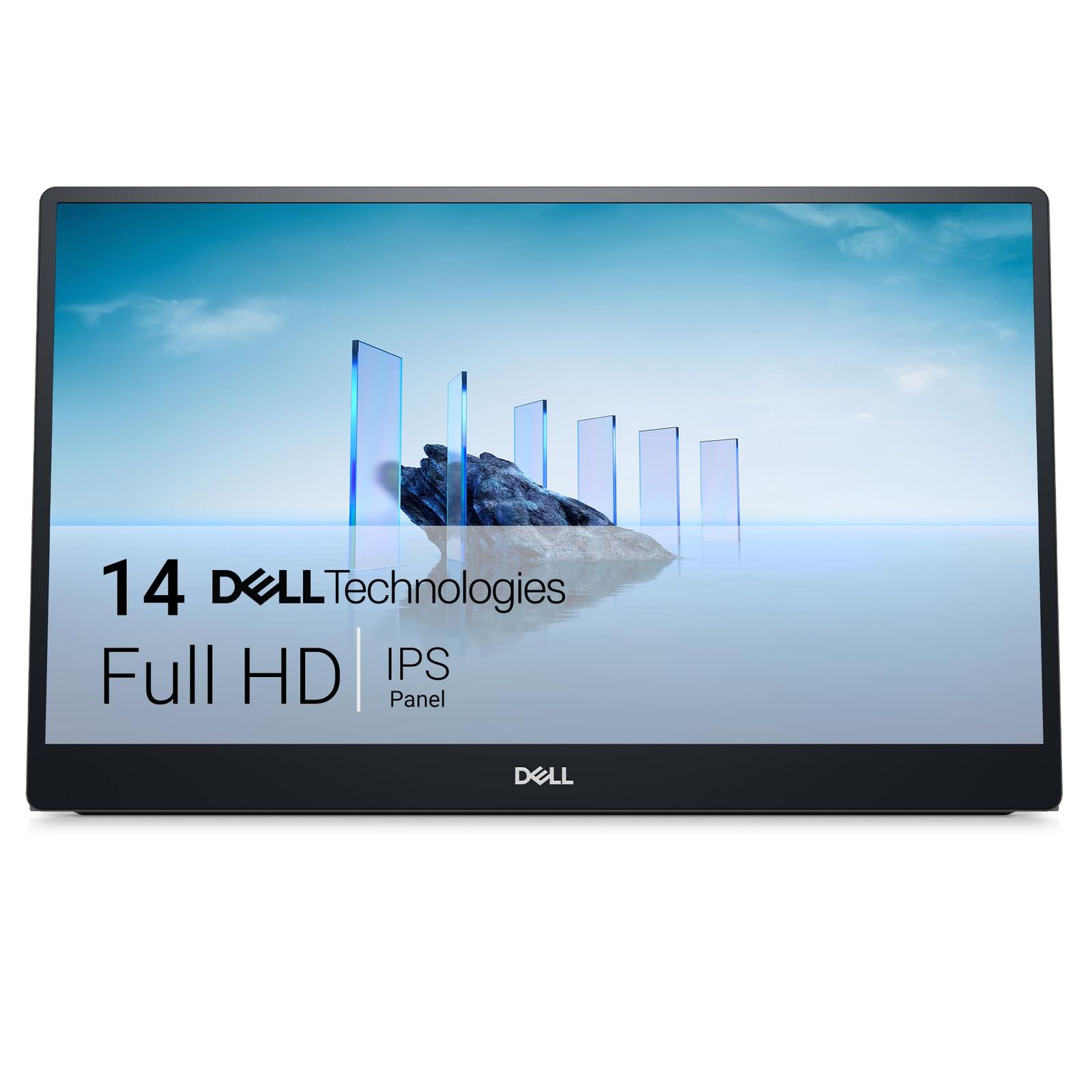 Dell P1424H 14インチ ポータブルモニター (3年間交換保証/フルHD/IPS非光沢/USB Type-Cx2/傾き調節/スリーブ付き)