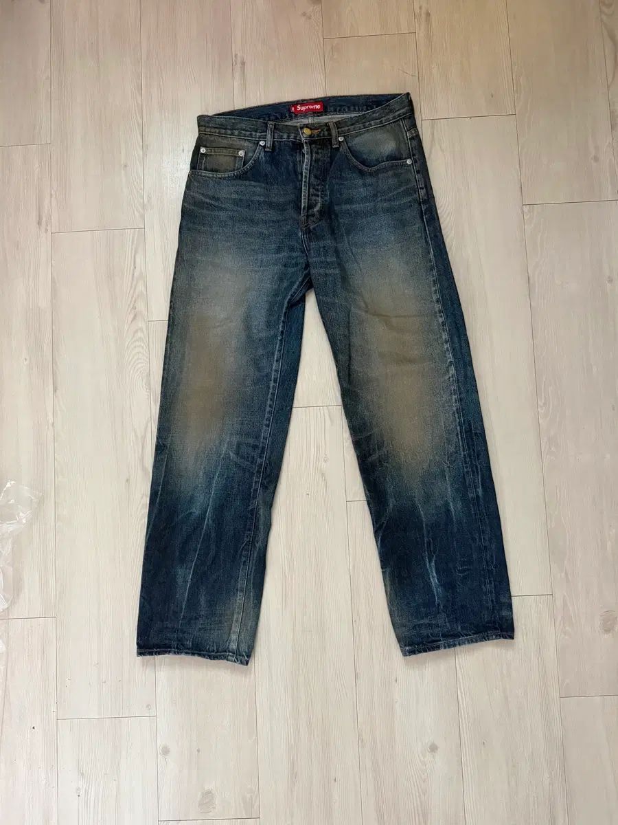 30 25ss シュプリーム ディストレスド セルビッジ Indigo
