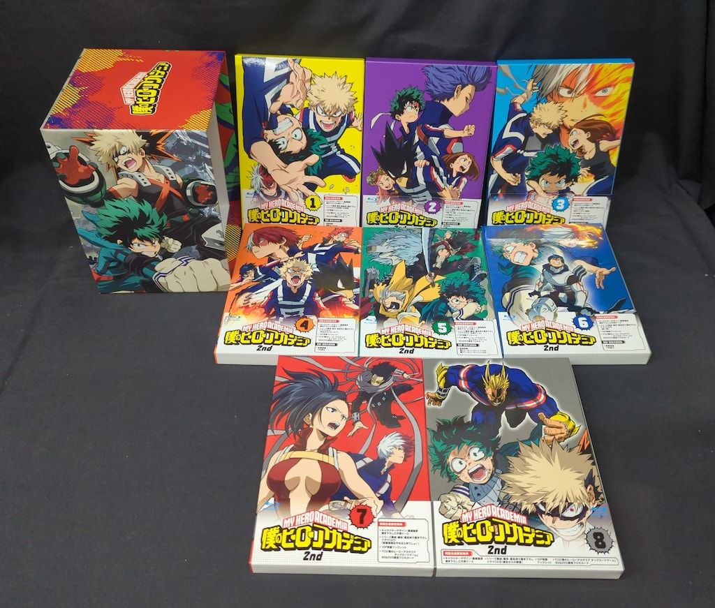 アニメBlu-ray 僕のヒーローアカデミア 2nd 初回生産限定版全8巻 セット アニメイトBOX付属