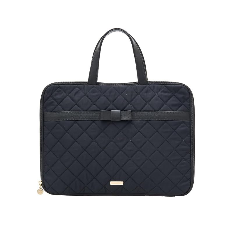 【新品】 Maison de FLEUR(メゾン ド フルール) オペラリボンキルトPCケース ブラック 08000247300