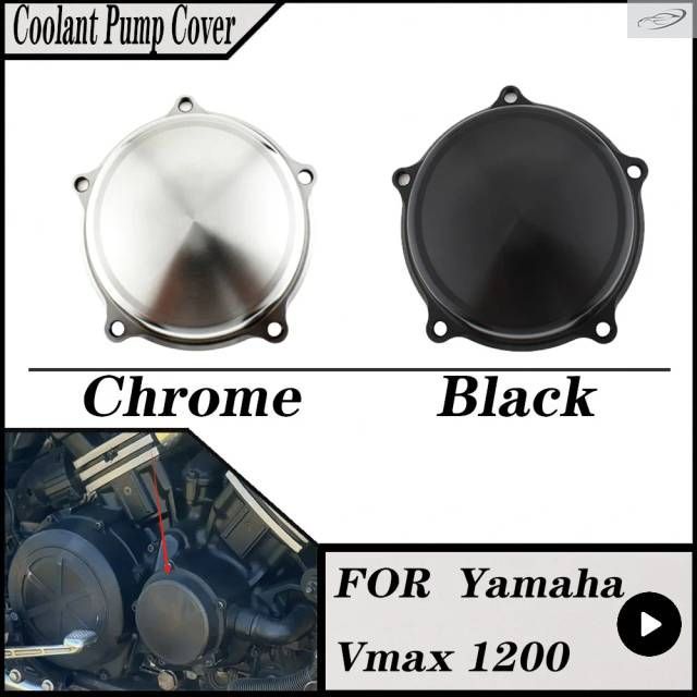 YAMAHA Vmax 1200 VMX12 1985-2007 VMAX 540 VMX540 85-07 用ウォーターポンプカバー エンジンクーラントポンプカバー ミニウム ブラッククローム 13,830円
