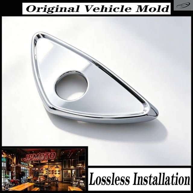 ホンダ ゴールドウイング GL1800 2001-2011用 オートバイリアテールロックカバートリム装飾クロームABSアクセサリーペア