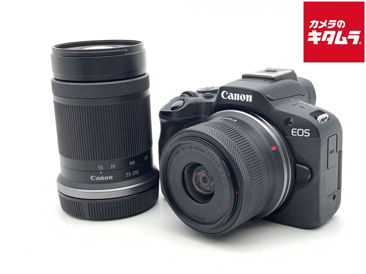 【中古】 【並品】 キヤノン EOS R50 ダブルズームキット ブラック 70,906円
