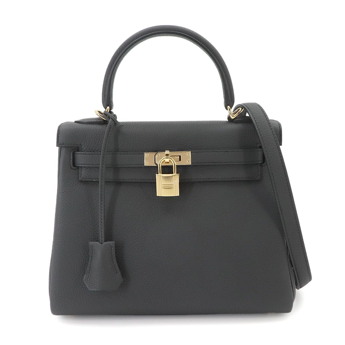 未使用 展示品 エルメス HERMES ケリー 25 トゴ プロン 2way ハンド ショルダー バッグ 内縫い K刻印 ゴールド 金具 Kelly 90339826