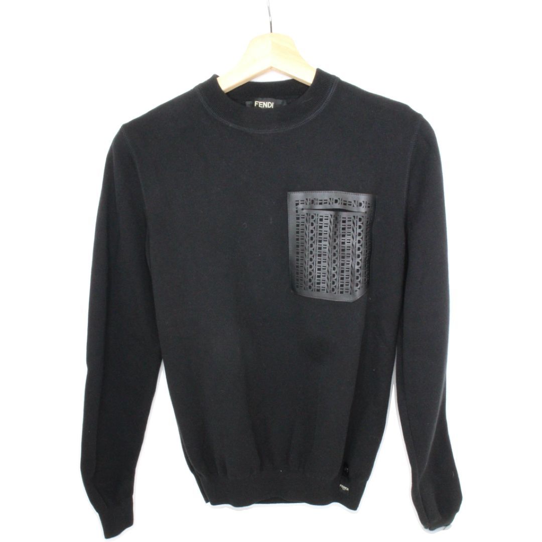 ★【Fendi】フェンディ　FZY076　ニットトップス　ブラック　メンズ　レディース　サイズ44　ハイブランド　冬服　秋服　ファッション 44,837円