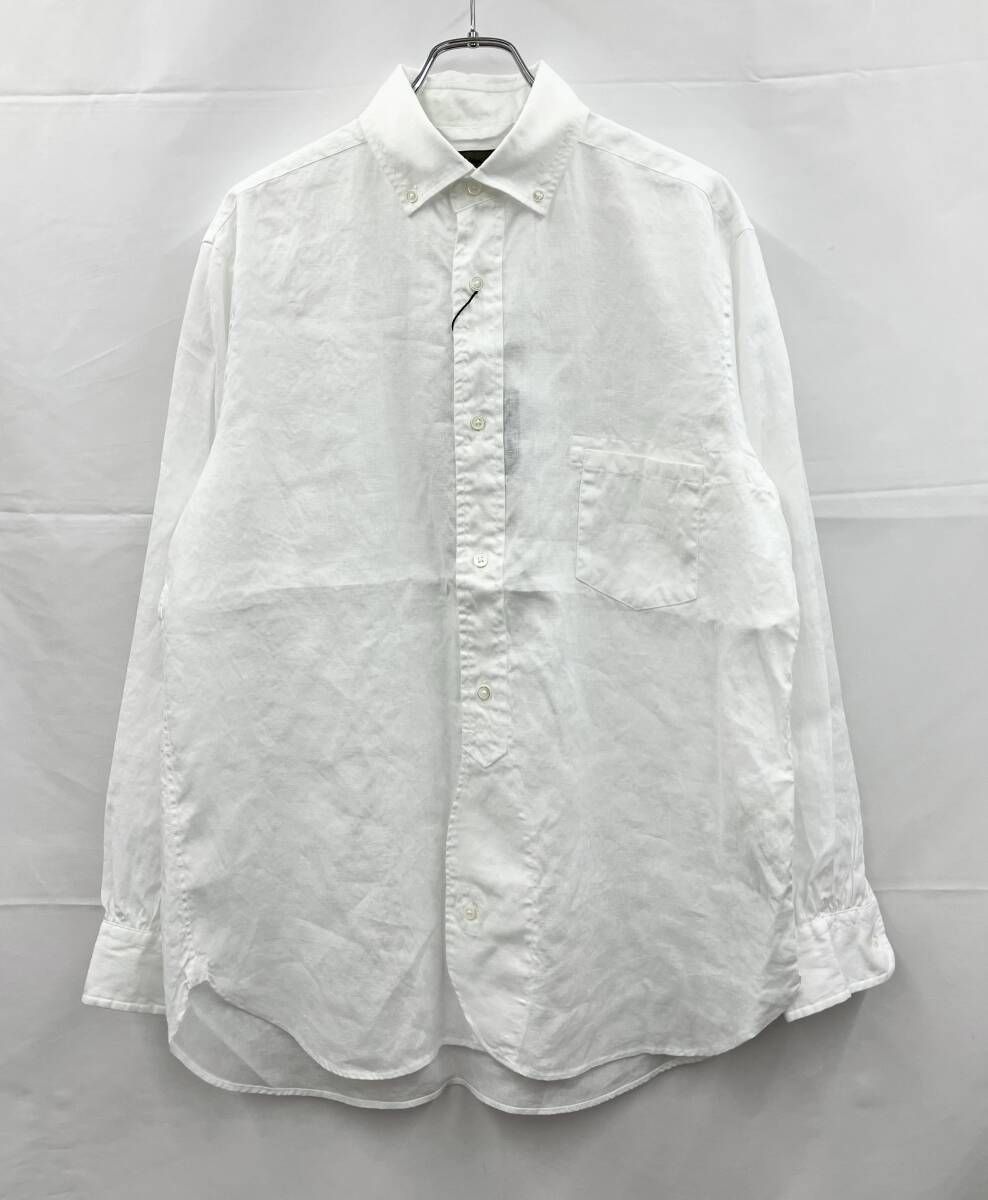 Nigel Cabourn ナイジェルケーボン 長袖シャツ BRITISH OFFICERS SHIRT TYPE 2 HEMP 日本製 サイズ48 ホワイト 通年 14,890円
