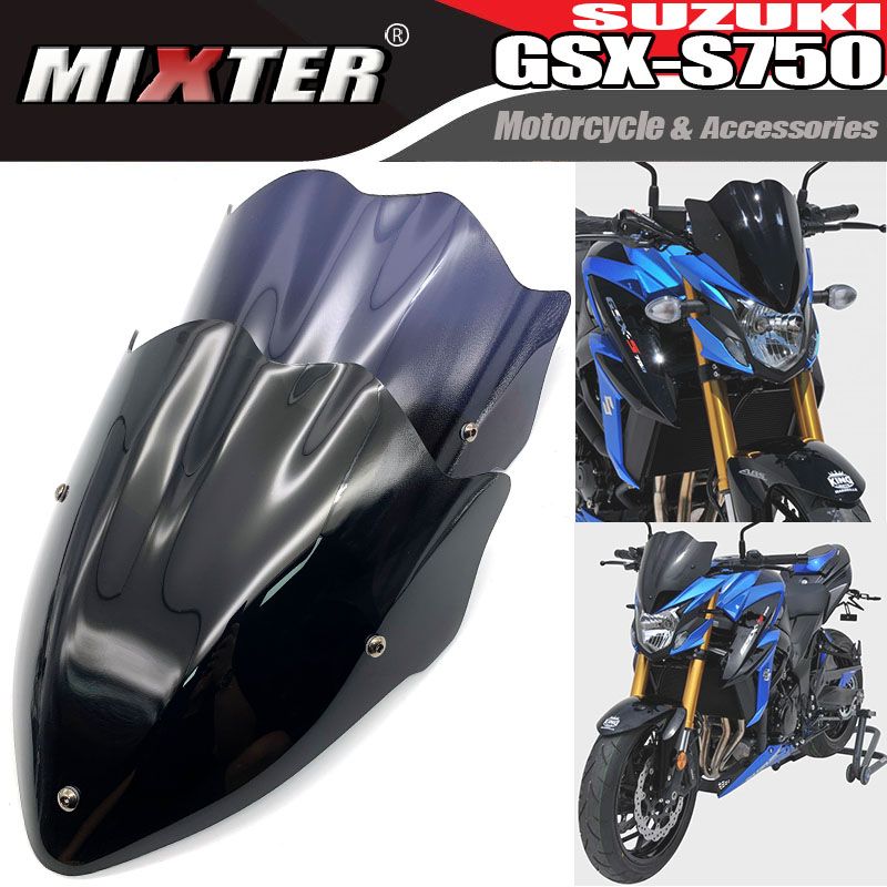 スズキ GSX-S750 用 バイザー デフレクター フロントガラス 2017-2021