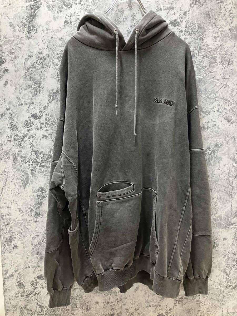 X-LARGE / エクストララージ PIGMENT DYED WORK PULLOVER HOODEDパーカー グレー サイズXL 101223012014 フーディ XLARGE 6,097円