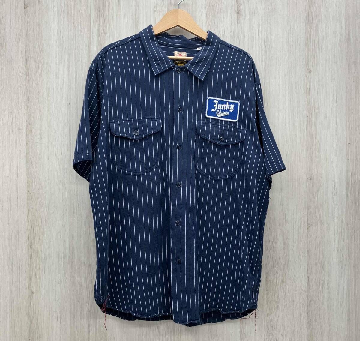 SUGAR CANE × Janky Classics Stripe Short Shirt シュガー ケーン ジャンキー クラシック ストライプ ワーク 半袖 シャツ 藤沢大庭店
