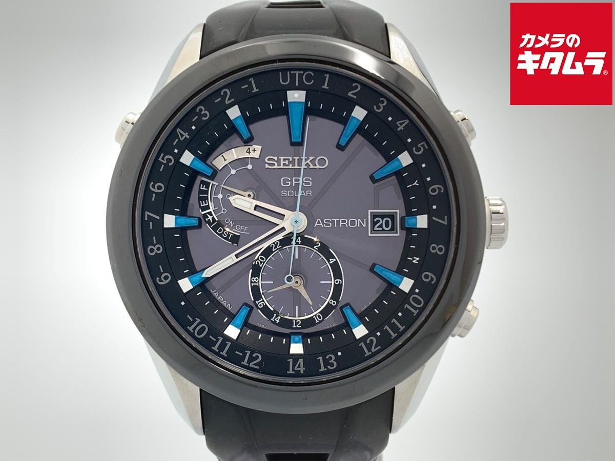 【中古】 【並品】 セイコー アストロン ブラック SBXA009/7X52-0AA0 ステンレススティール