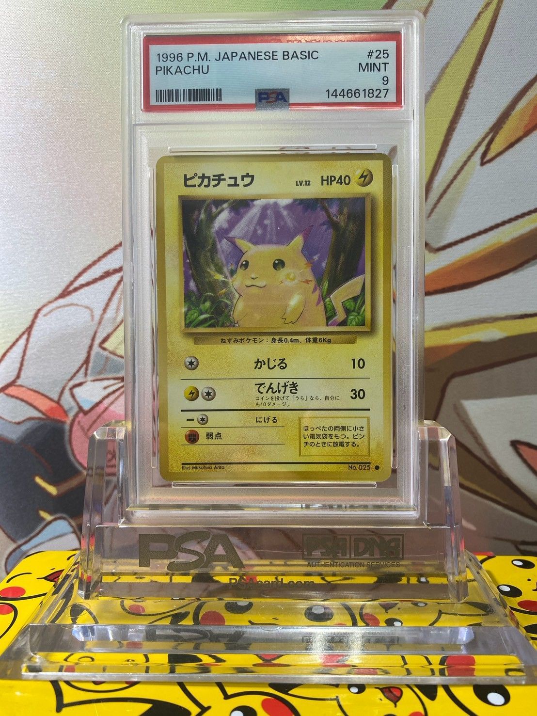 PSA9 ピカチュウ 再販 旧裏 No.025